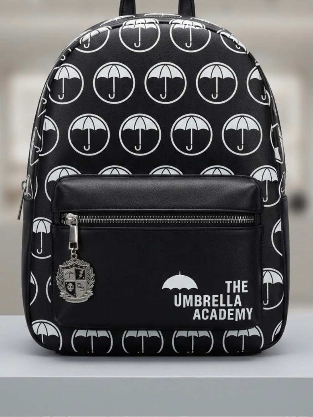 The Umbrella Academy Black Patterned Mini Backpack